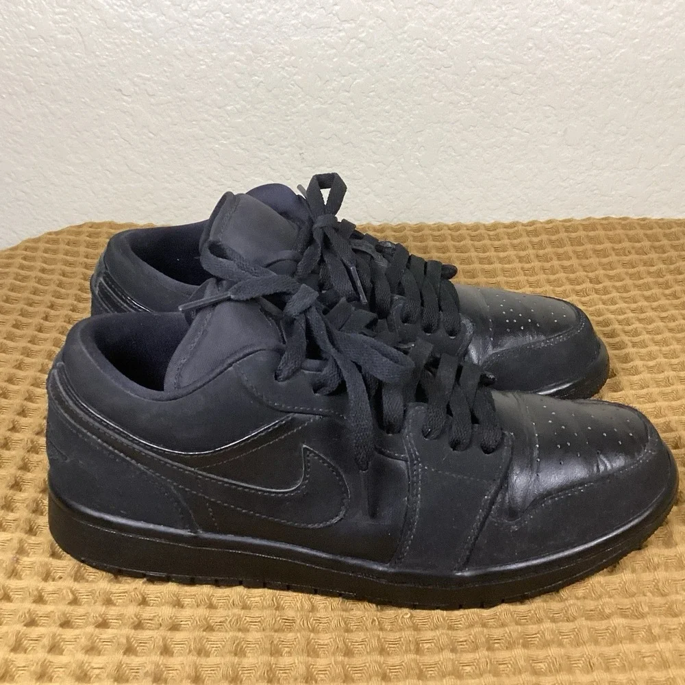 Nike Air Jordan 1 Mens Sz 9 Triple Black 553558-025 2016 Shoes Sneakers